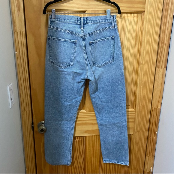 Agolde Riley High Rise Straight Cropped Jean Size 28 - Picture 3 of 5